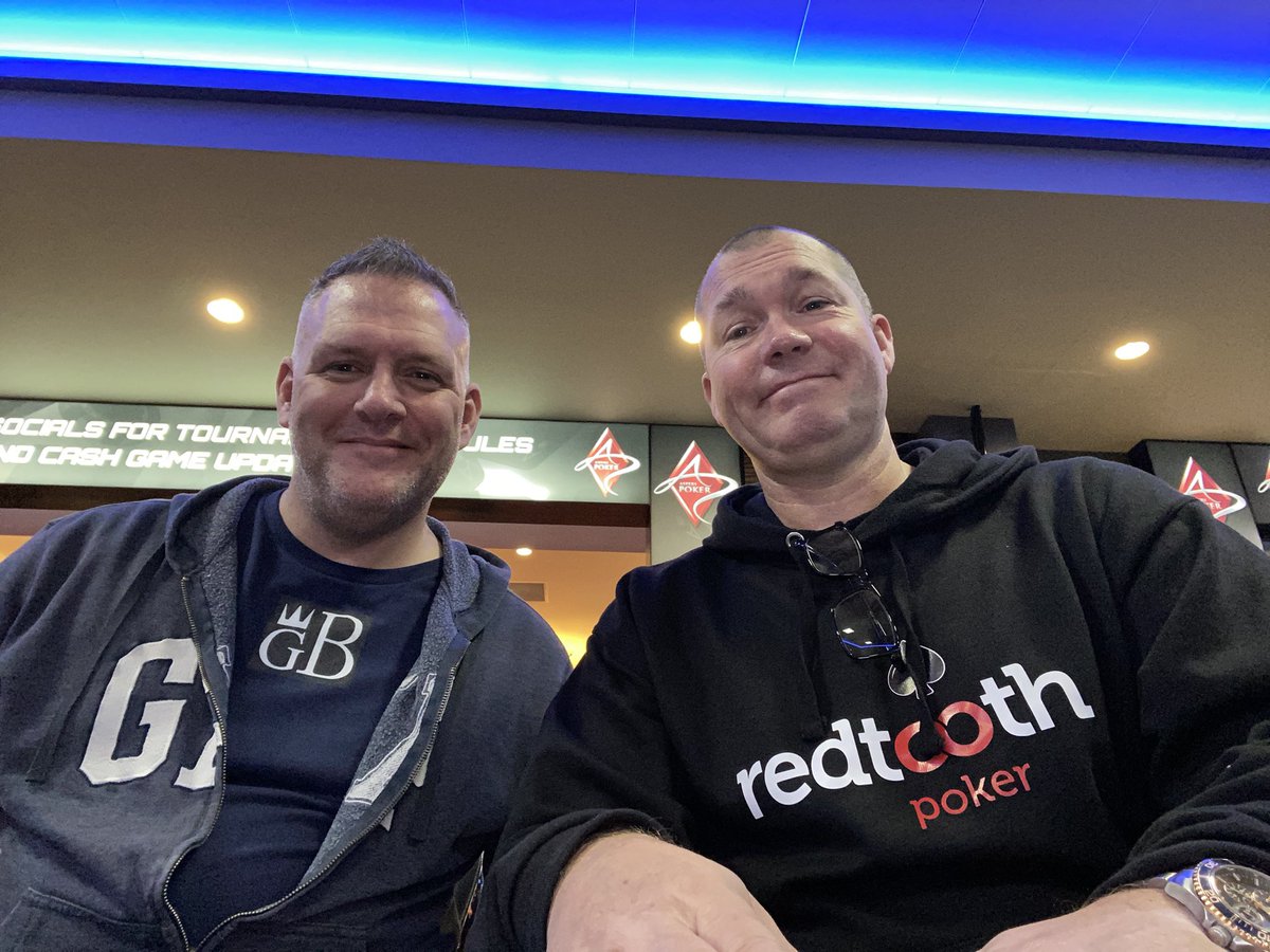 boogieb69's tweet photo. Great to see @stapley_mark and wearing the GB merch too #poker #aspers #vegas #london https://t.co/CDNSBOnYNr