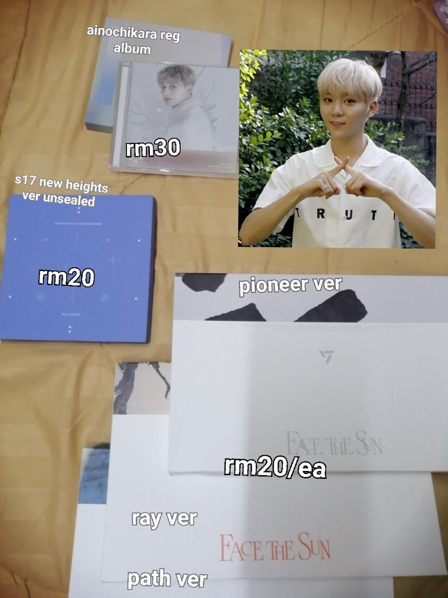 nnabyvu's tweet photo. [ WTS ]
unclaimed pcs and merch from my bulk !!
can dm if interested ^^
please help me clear it and can nego if srs buyer :)
#pasarseventeen #pasarsvtmy #pasarSVT https://t.co/EYAAY5TZUy