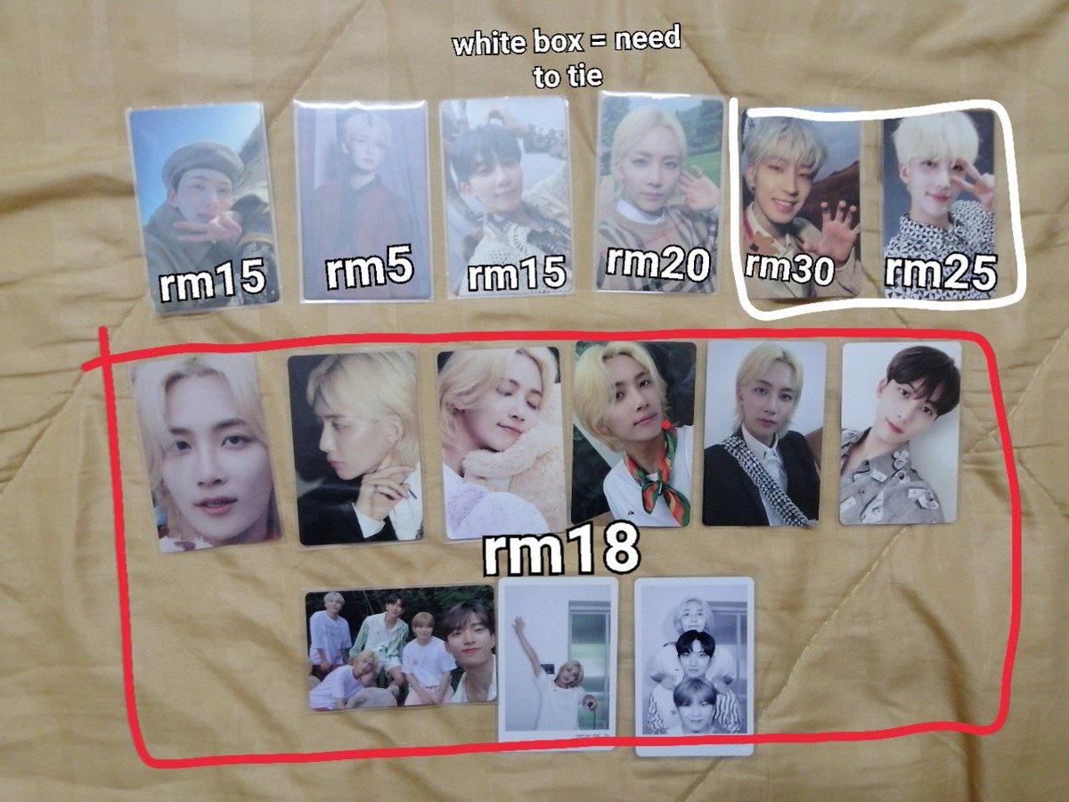 nnabyvu's tweet photo. [ WTS ]
unclaimed pcs and merch from my bulk !!
can dm if interested ^^
please help me clear it and can nego if srs buyer :)
#pasarseventeen #pasarsvtmy #pasarSVT https://t.co/EYAAY5TZUy