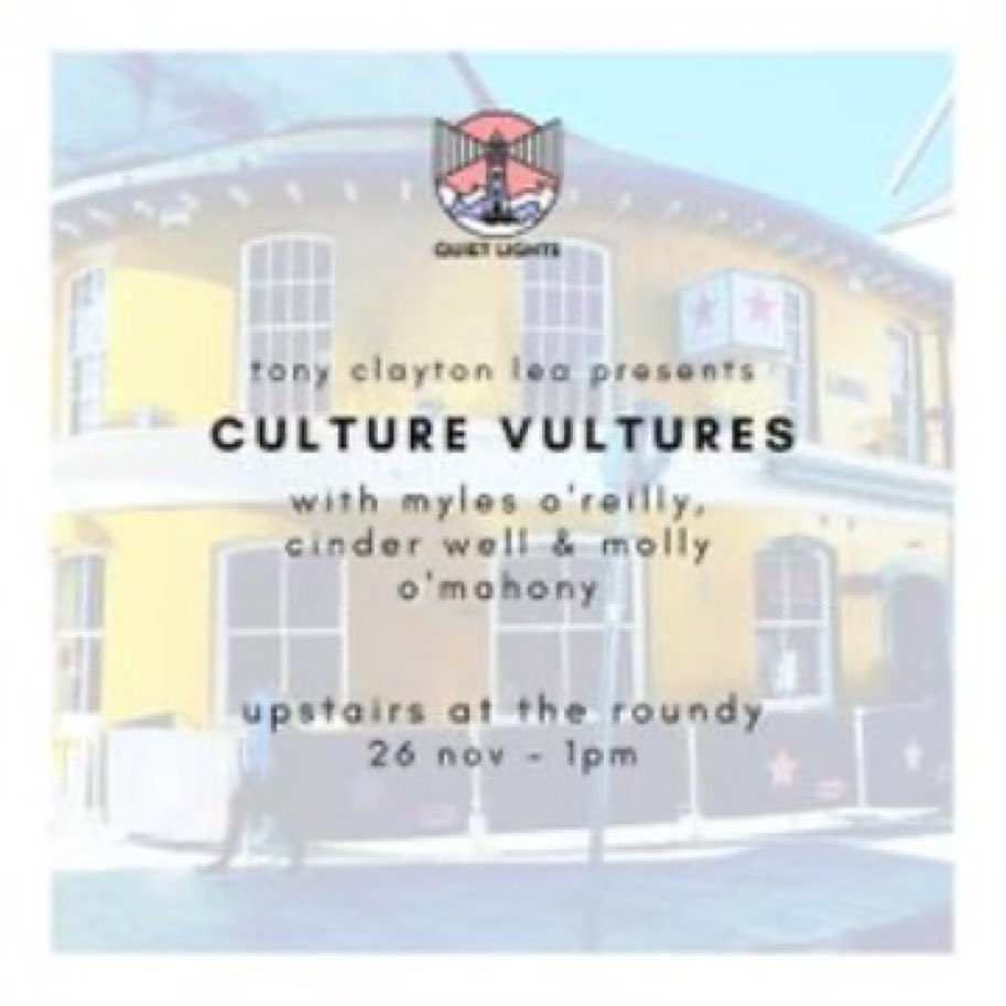 Tony Clayton-Lea (@tonyclaytonlea) on Twitter photo Before the day ends, it’s a BIG thanks from Culture Vultures to:
<a href="/QuietLightsFest/">Quiet Lights</a>
<a href="/molly_omahony/">Molly O'Mahony</a>
@Myles_O_Reilly
@cinder_well
for yesterday’s becalming, insightful chats about their work processes and aspects of their lives.
Continued success to all and to Quiet Lights. Before the day ends, it’s a BIG thanks from Culture Vultures to:
<a href="/QuietLightsFest/">Quiet Lights</a>
<a href="/molly_omahony/">Molly O'Mahony</a>
@Myles_O_Reilly
@cinder_well
for yesterday’s becalming, insightful chats about their work processes and aspects of their lives.
Continued success to all and to Quiet Lights.
