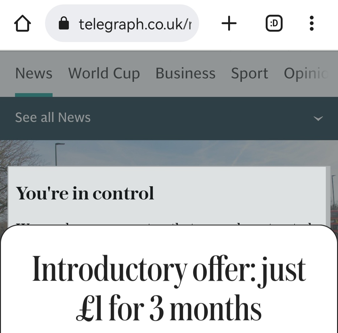 WightHot's tweet photo. Trying to read a column on @Telegraph. Layer upon layer of pop-ups and cookie options occlude the article, yet apparently I'm "in control". #RejectAll https://t.co/cDrL9E2gpt