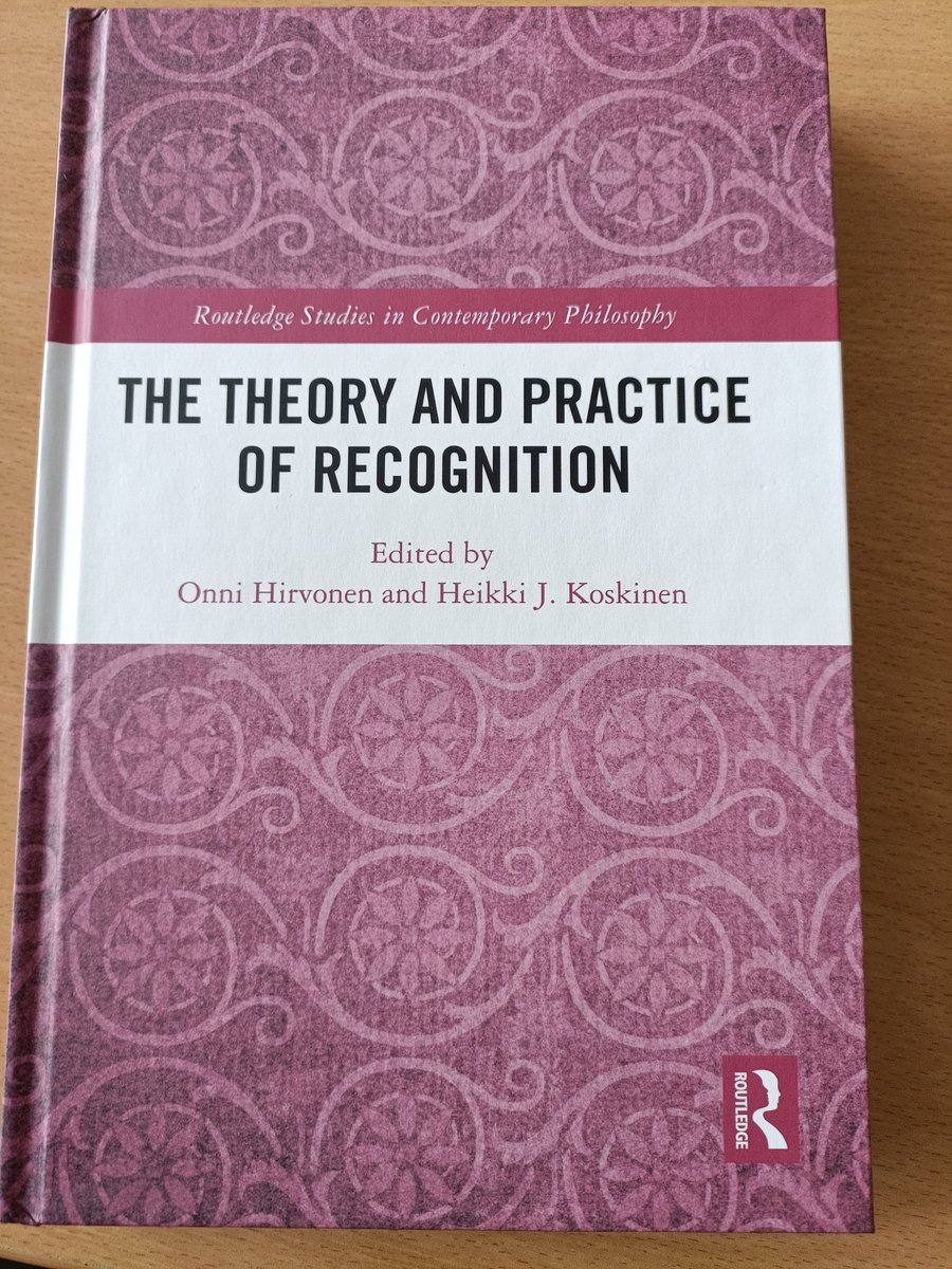Here it is, my author's copy of The Theory and Practice of Recognition. Thanks to the great editors Heikki J. Koskinen and Onni Hirvonen!

This is one the outputs of the 