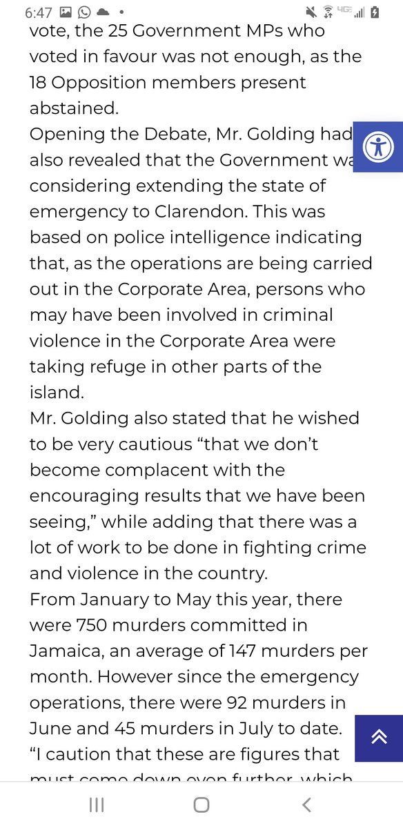 This is actually a lie. The extension failed because 6 JLP MPs didn't bother to show up and Mr. Holness as leader of government business had the duty to make them show up. Once again he failed and is trying to blame the PNP ... please get the facts