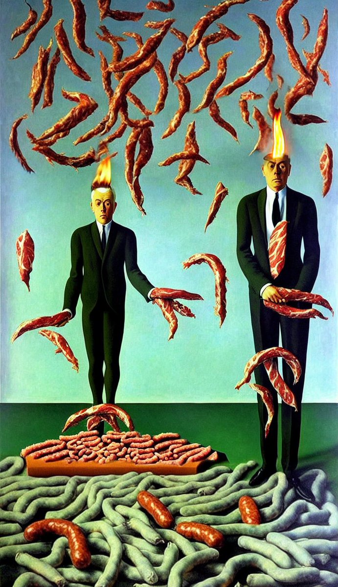 RogerHaus's tweet photo. GM ☀️🔥

#surrealart #aiart #rogerhaus https://t.co/bbzBZyLfVL