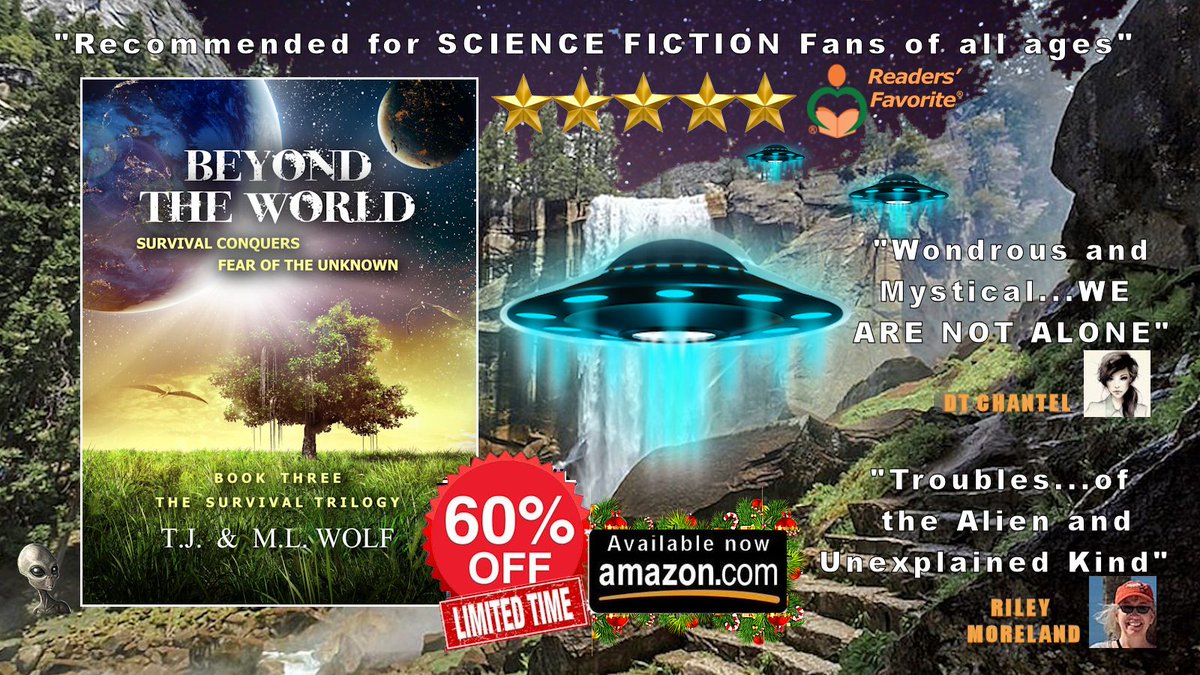 TJWolfAuthor's tweet photo. Explore BEYOND THE WORLD--60% Off (Limited Time) Holiday Sale--Available now https://t.co/TM6BdVJMgl! Award-winning YA SCI-FI. Native Mythology intersects with UFOlogy. Inspired by Real Events. READ OUR BLOG @ https://t.co/zKVSANGkFq! #scifibooks #SciFiSat #amazondeals #holiday https://t.co/aL1gB9q1zm