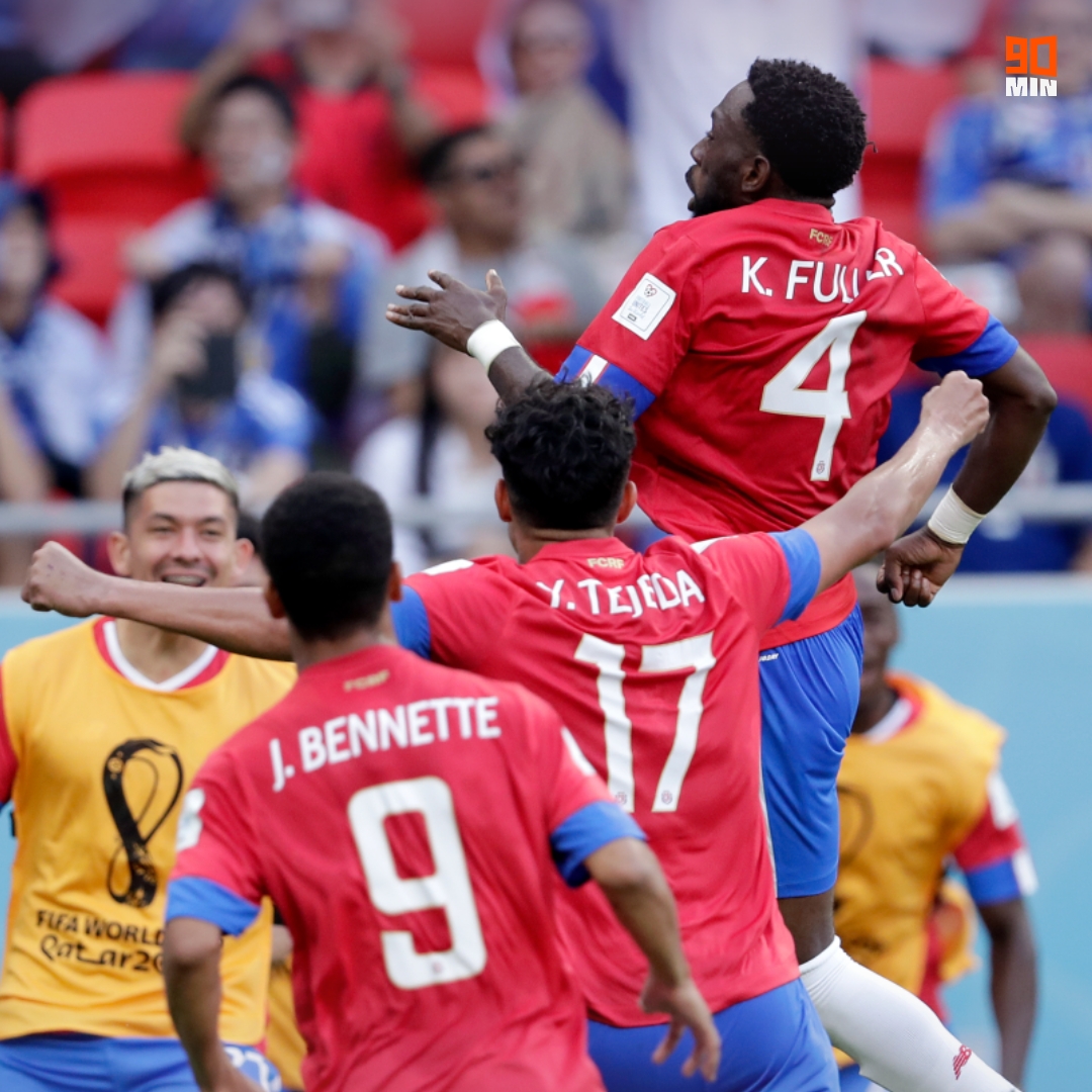 SI_FootballClub's tweet photo. A flurry of late Japan chances couldn't ruin Costa Rica's celebrations as they pick up their first win of #Qatar2022! 🥳 🇨🇷 https://t.co/7vmSSdl1Y1
