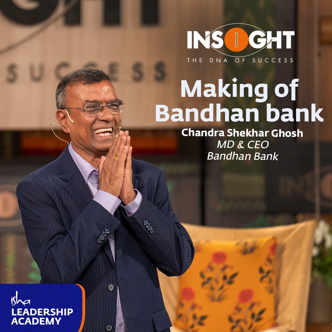 “Our first f 2.77 Crore customers,2 crores are women. Money in hands of women spent on the development of the next generation “ #ChandraShekharGhosh @bandhanbank_in #IshaInsight2022