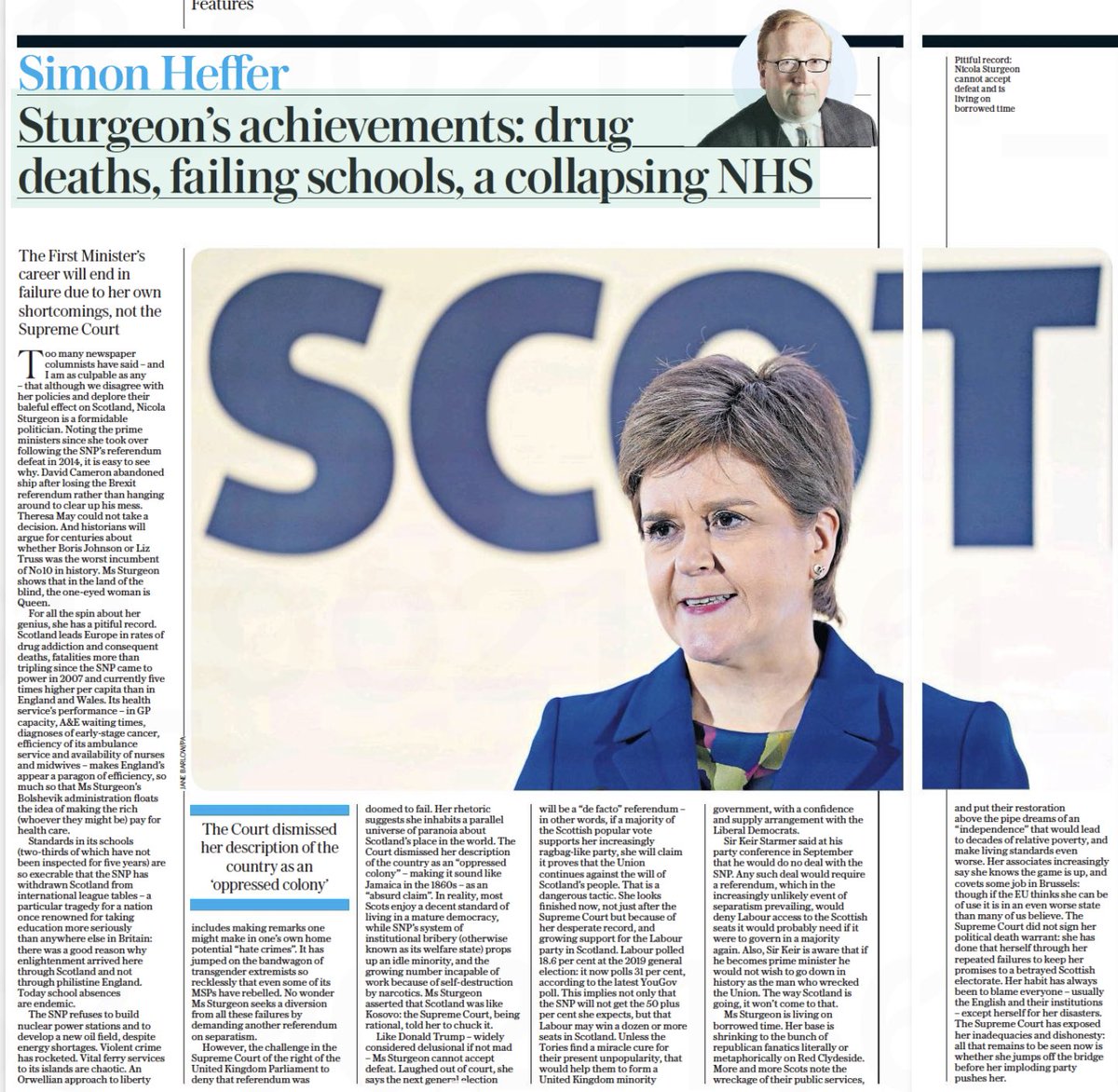 HarryHansard's tweet image. Poor #Sturgeon slowly being exposed as politically pointless and taking @theSNP down with her. #AcademyoftheOverrated 
@MccartneyLes @Janela_X @Fyrishsunset @markthehibby @franknewall @DawnieF6340 @holyroodmandy @joycemcm @ruth_wishart @LesleyRiddoch