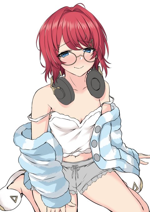 新衣装のアンジュさんの色塗り途中 