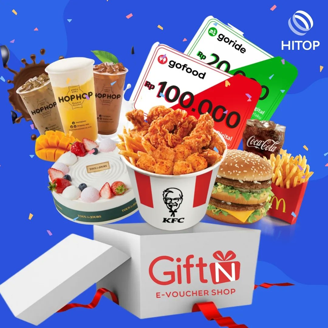 Hitop, platform layanan poin berhadiah yang berbasis blockchain, telah menandatangani perjanjian dengan GiftN. 
GiftN adalah perusahaan voucer elektronik terbesar di Indonesia yang menyediakan voucer untuk toko waralaba seperti KFC, McDonald’s, Tous Les Jours dan Hop Hop Bubbles