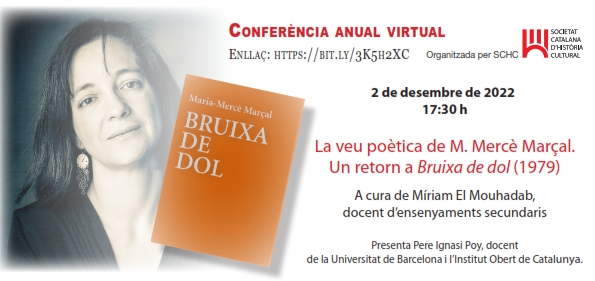 miiismess's tweet photo. Divendres que ve, 2 de desembre, a les 17.30 faré la conferència anual virtual de la @histcultcat sobre la veu poètica de Maria-Mercè Marçal, sobretot dins de Bruixa de dol. 
L'enllaç és el següent: https://t.co/t6BqmPHf5p https://t.co/2V1nqD0Clr