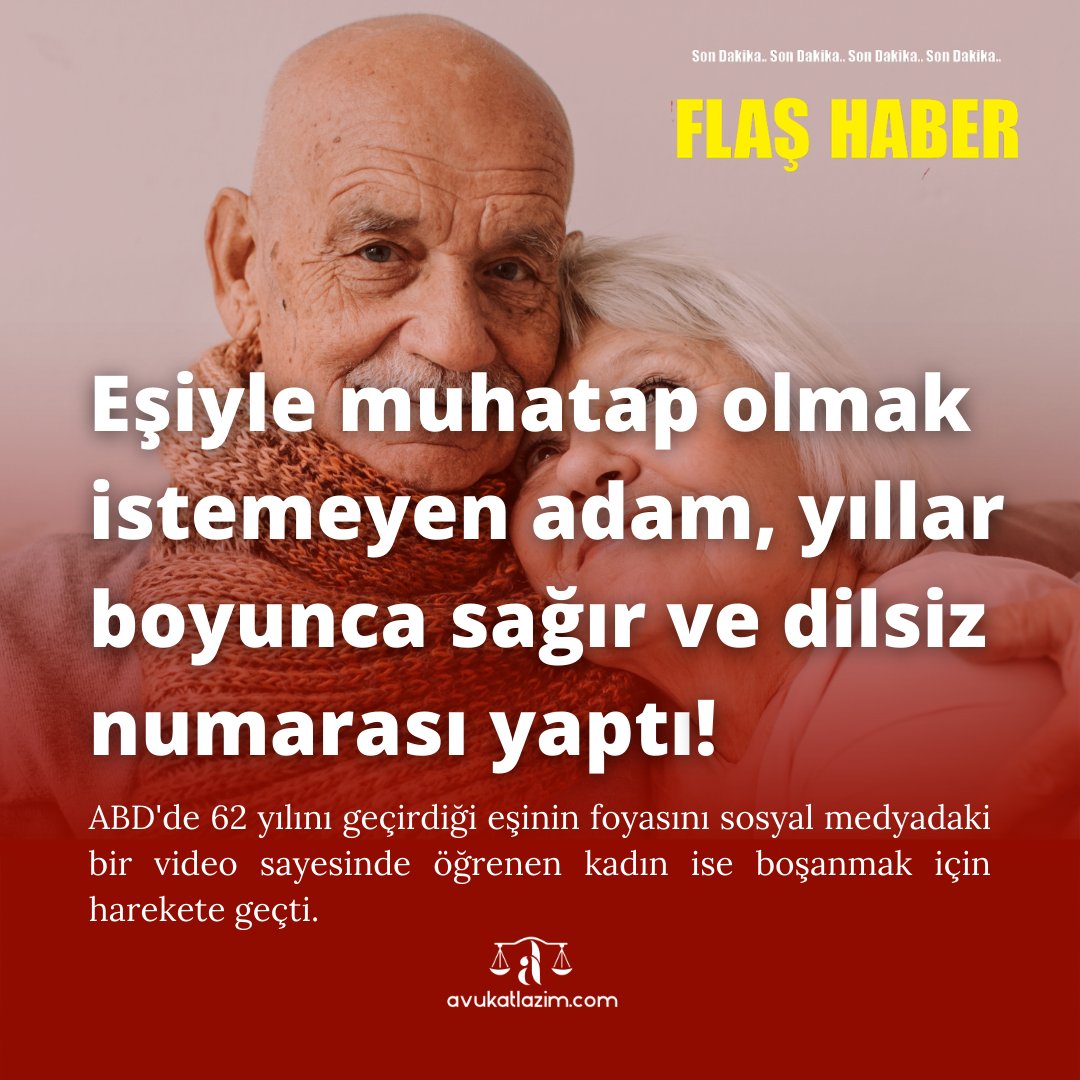 avukatlazim's tweet photo. Eşiyle muhattap olmak istemeyen adam, yıllar boyunca sağır ve dilsiz numarası yaptı!

#avukatlazım #yurtdışındakitürkler #avukatasor #avukatlar #boşanma https://t.co/MELbAswkYK