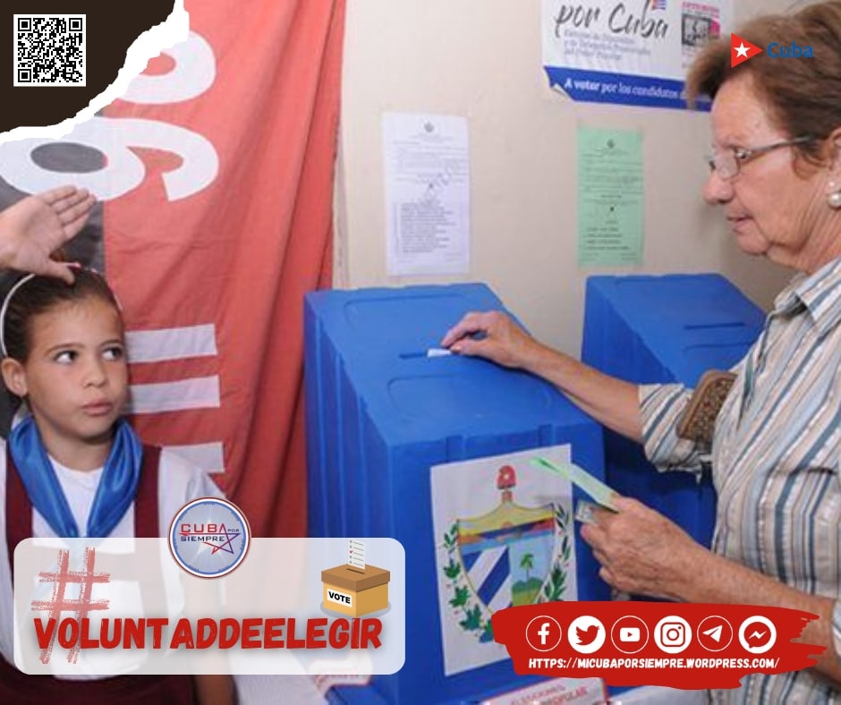 cubacooperaven's tweet photo. A votar por el mejor, por un pueblo libre y soberano

 ⚡#YoVotoEl27 #VoluntadDeElegir #CubaPorLaVida #Cuba 

@MINSAPCuba @japortalmiranda https://t.co/p3IlEnU5sY