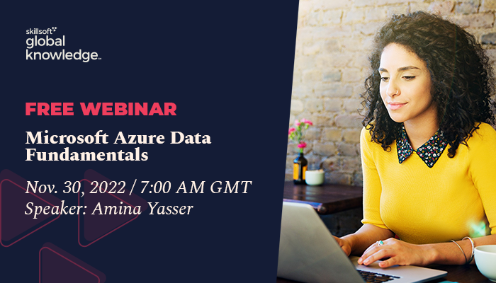 GK_UAE's tweet photo. Join our Microsoft Azure Data Fundamentals FREE WEBINAR
In this webinar, you learn core data concepts in Azure and related Microsoft Azure data services.
Book Your Seat Now: https://t.co/LKbTNmIKnh
#GlobalKnowledge #Courses  #training #learning https://t.co/4pdDgz3oLi