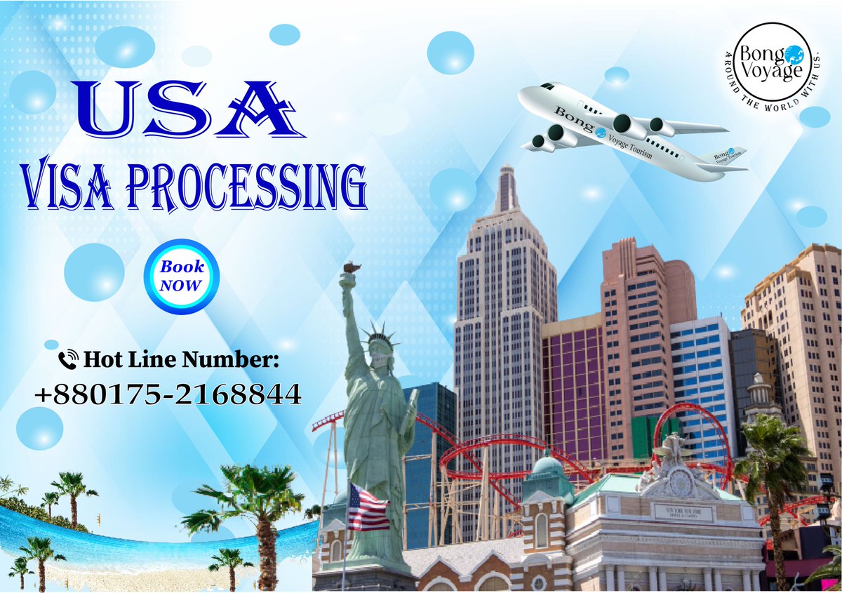 BongTourism's tweet photo. LET'S TRAVEL TO THE USA
#USA_visa_processing
#Visa_Processing
#Domestic_and_International_Air_Tickets
#Corporate_tour_packages https://t.co/dJRxXFQuWy