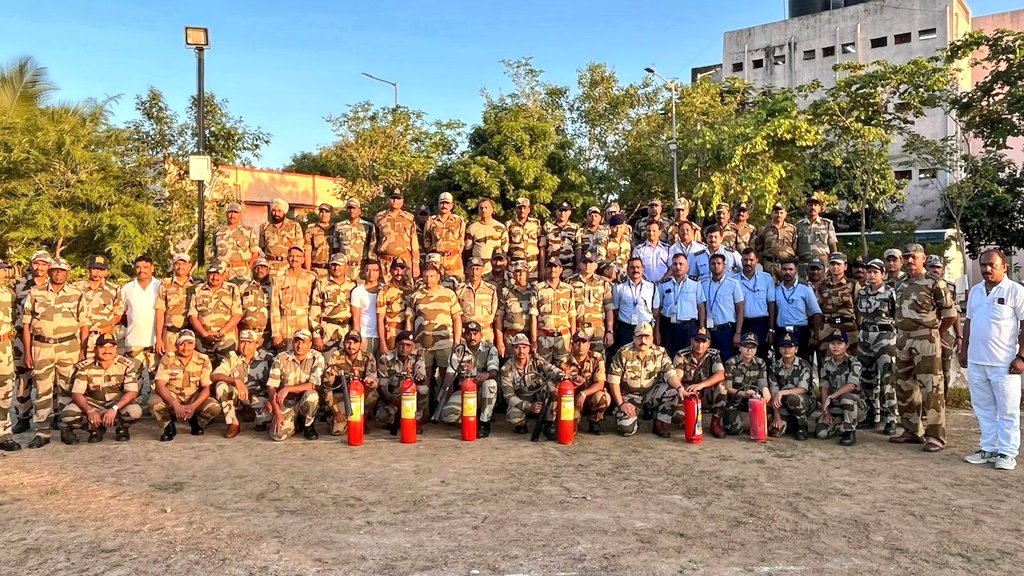 Chennai (MAA) Airport on Twitter "Fire training imparted to CISFHQrs Chennai ASG. The