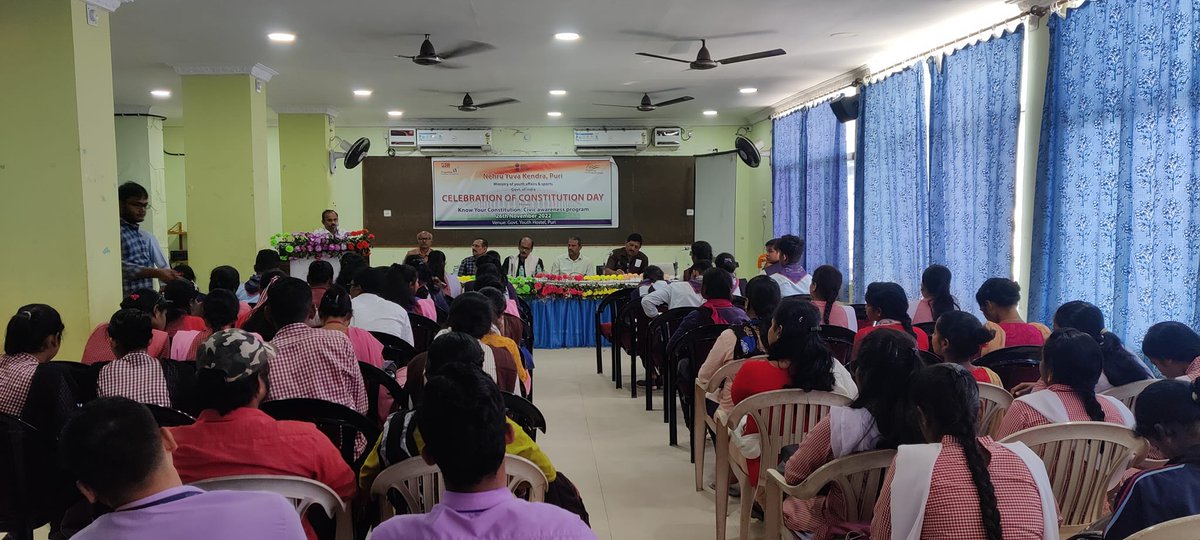 DYONykPuri's tweet photo. NYK, Puri celebrate Constitutional Day on 26 th November 2022 at Govt Youth Hostel, Puri #NYKSINDIA
#ianuragthakur
#yasministry
#dmpuri
#AzadiKaAmritMohatsav https://t.co/II6wfhMmM4
