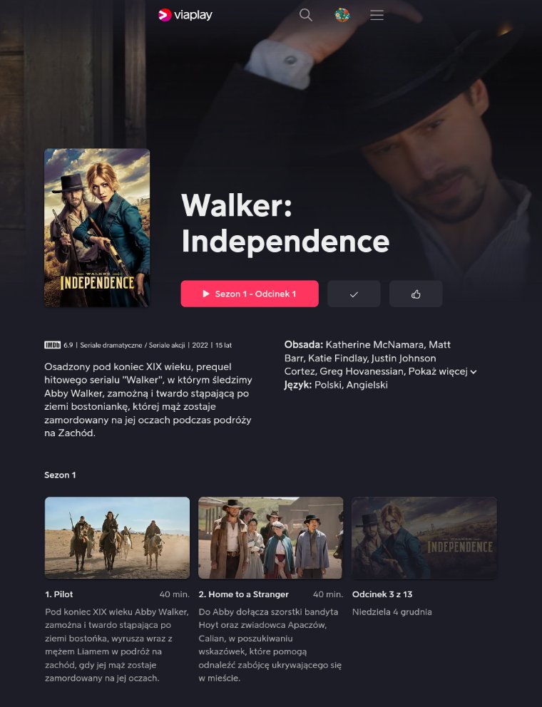 First two episodes of #WalkerIndependence are now available in Poland on @viaplaypl! 🎉 Next episodes will be available every Sunday. 😁 @CWWalkerIND