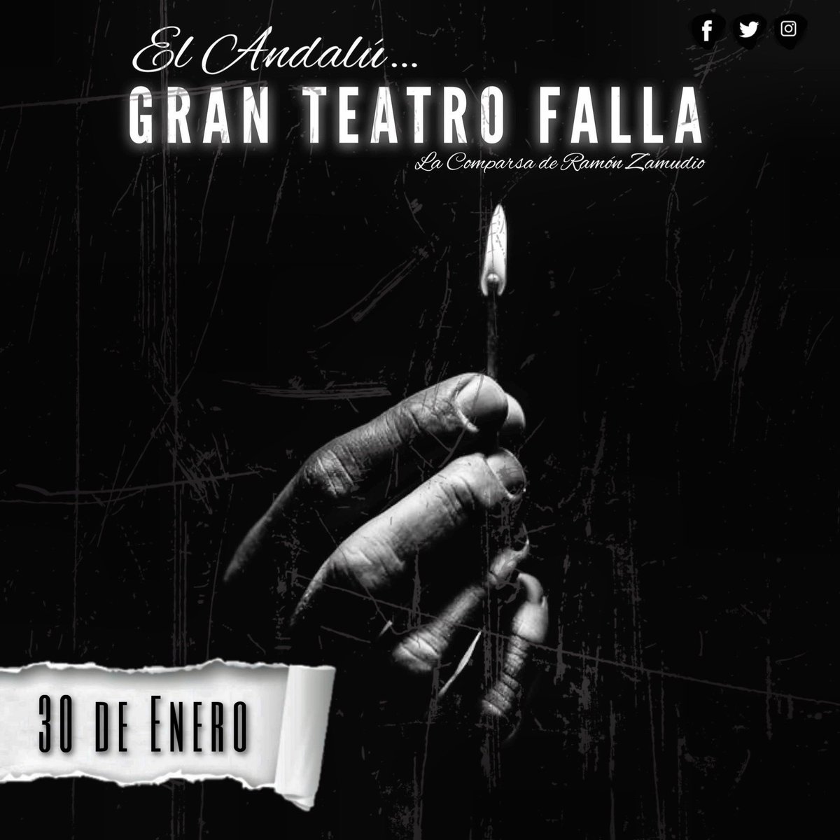 ComparsadeRZ's tweet photo. Como una ofrenda,
como una promesa,
como una proeza,
como una aventura,
imposible pero deseada…

30 de Enero
Gran Teatro Falla.
#ElAndalú https://t.co/V15N14gDJo