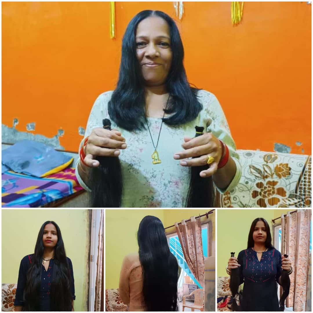RajGujria's tweet photo. #DedicatedToHumanity एक़ महिला की असली पर्सनल्टी व शोभा उसके बालों से ही होती है मग़र बहन गीता इंसा व बहन पिंकी इन्सां ज़ी ने HairCrown संस्था क़ो अपने 15इंच लंबे बाल ही डोनेट कर दिए ताकि किसी कैंसर से पीड़ित ज़रुरतमंद महिला क़ो वह बाल लगाए जा सकें,ये #Dss के अनुयायी,सल्यूट https://t.co/X8QTLUPxKk