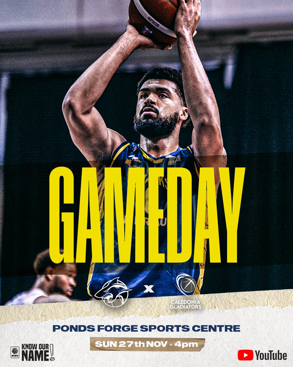 B. Braun Sheffield Sharks (@sheffieldsharks) on Twitter photo It's GAMEDAY in the Tank!
๐ v <a href="/Cal_Gladiators/">Caledonia Gladiators</a>
๐ <a href="/PondsForge/">PondsForge Sheffield</a>
โฐ 4pm
๐บ buff.ly/3VvGE65
๐ buff.ly/3Vxafw0
#FearTheFin #KnowOurName #BritishBasketball It's GAMEDAY in the Tank!
๐ v <a href="/Cal_Gladiators/">Caledonia Gladiators</a>
๐ <a href="/PondsForge/">PondsForge Sheffield</a>
โฐ 4pm
๐บ buff.ly/3VvGE65
๐ buff.ly/3Vxafw0
#FearTheFin #KnowOurName #BritishBasketball