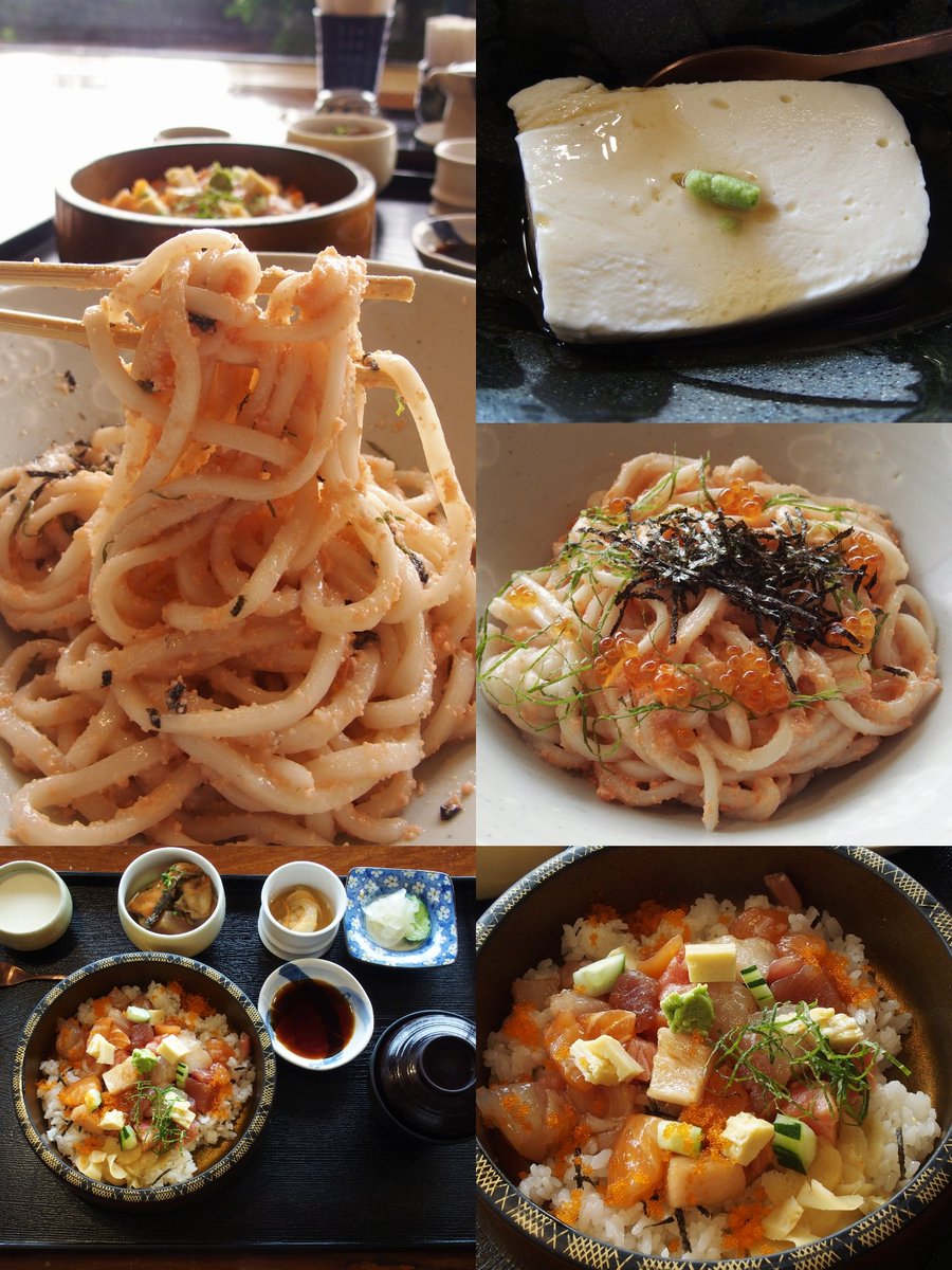GINGUN7's tweet photo. ร้านอาหารญี่ปุ่นแถวสีลมที่ไปกินบ่อยสุดคือ Suikin อาหารอร่อย+ไม่แพง เพิ่งได้ลองเมนูอูด้งเมนไทโกะ เป็นเมนูแนะนำจากเชฟ รสชาติดีมาก นัวๆ เส้นหนึบหนับๆ ที่ร้านทำเส้นเอง เมนูเต้าหู้นมสดก็อร่อย อาหารเซ็ทกลางวันก็คุ้มราคาดี ร้านอยู่ในโรงแรม อาหารเซ็ทราคาเริ่มต้นที่ 250++ https://t.co/4i0SfH2JaK