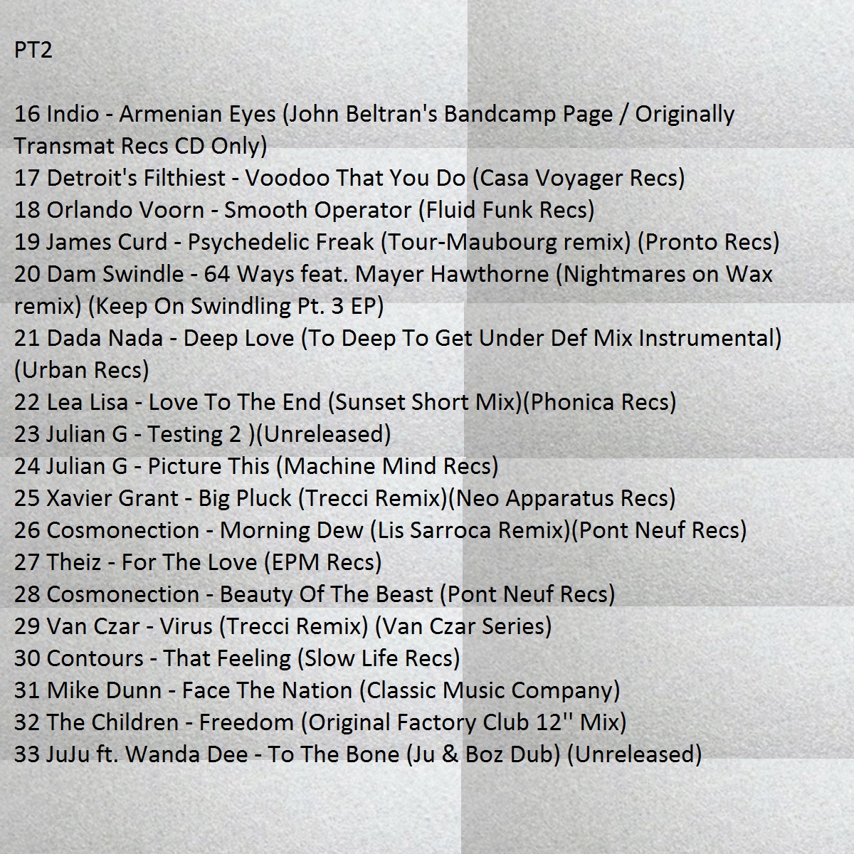 DJ_Ju_Ju's tweet photo. This weeks #JuJuMuzik radio show on @PointBlankFM #London incl.@phonicarecords @bensunmusic #LeaLisa @pontneufrecords #Cosmonection @BLKLPS @DamSwindle @HeistRecordings @nightmaresonwax @feedasoulrecs #Workerz @jamescurdmusic @EPM_Music 🎶🙏❤️ #SoundCloud https://t.co/t5sfuTb9Ea https://t.co/YtPbvVAvRd