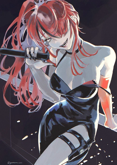 闇堕ちした推しを描くやつ悪い女風ぱたちにしたんですけどこれ合ってます?! 