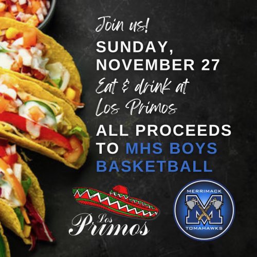 MaureenCMooney's tweet photo. Looking forward to eating at Los Primos Mexican Restaurant in #Merrimack today to support the Tomahawks!  Hope to see you there for great food! https://t.co/U21WZFKw3F