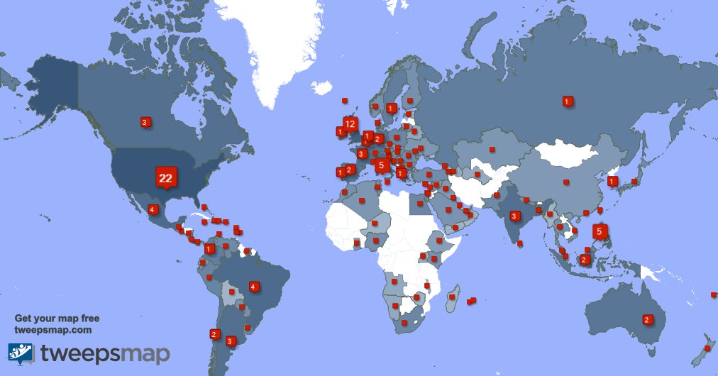 I have 7 new followers from South Africa, and more last week. See tweepsmap.com/!hobiwlove
