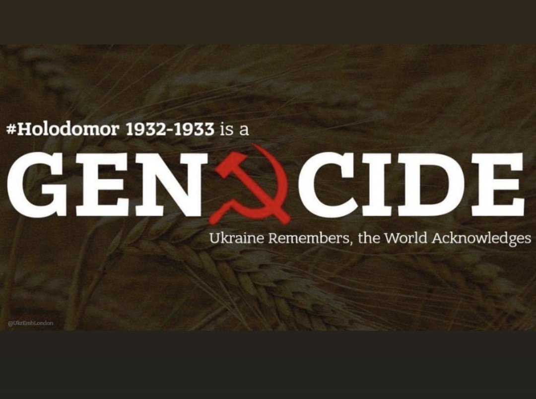 Genocide in 1932. Genocide in 2022. Trying to wipe us out as a nation. 
Read more about Great Famine - Holodomor - here education.holodomor.ca/holodomor-memo…

Do not turn away this time.