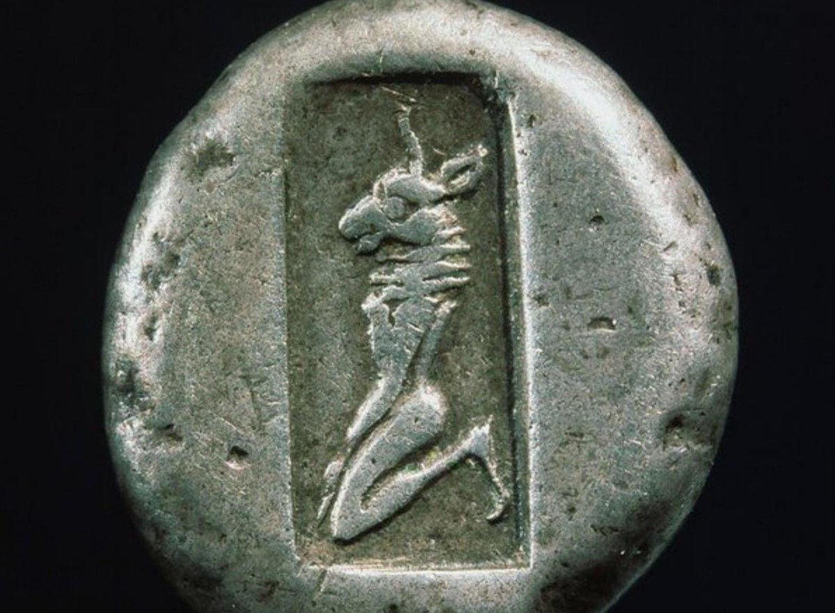SouthCaucasus's tweet photo. #Colchis. Minotaur on an ancient coin.  Money must be beautiful... via Lado Pochkhua https://t.co/T7VF2MW2W2
