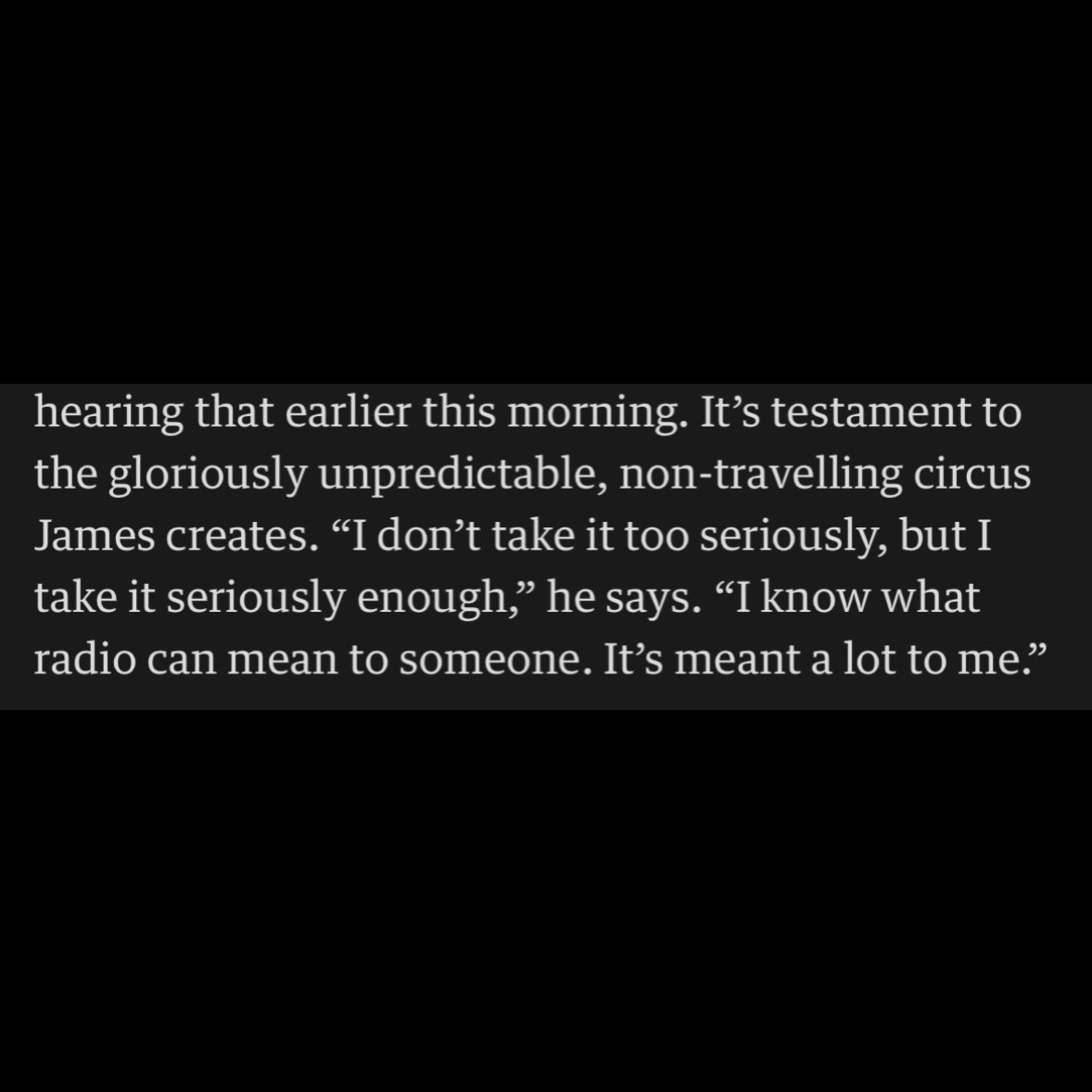 Greg James (@gregjames) on Twitter photo Interview in today’s <a href="/ObsMagazine/">The Observer Magazine</a> 👍🏼👍🏼
A wide ranging chat with @whatsamadderwhich which included radio, nearly dying and Ainsley Harriott pissing in the bath
theguardian.com/tv-and-radio/2… Interview in today’s <a href="/ObsMagazine/">The Observer Magazine</a> 👍🏼👍🏼
A wide ranging chat with @whatsamadderwhich which included radio, nearly dying and Ainsley Harriott pissing in the bath
theguardian.com/tv-and-radio/2…