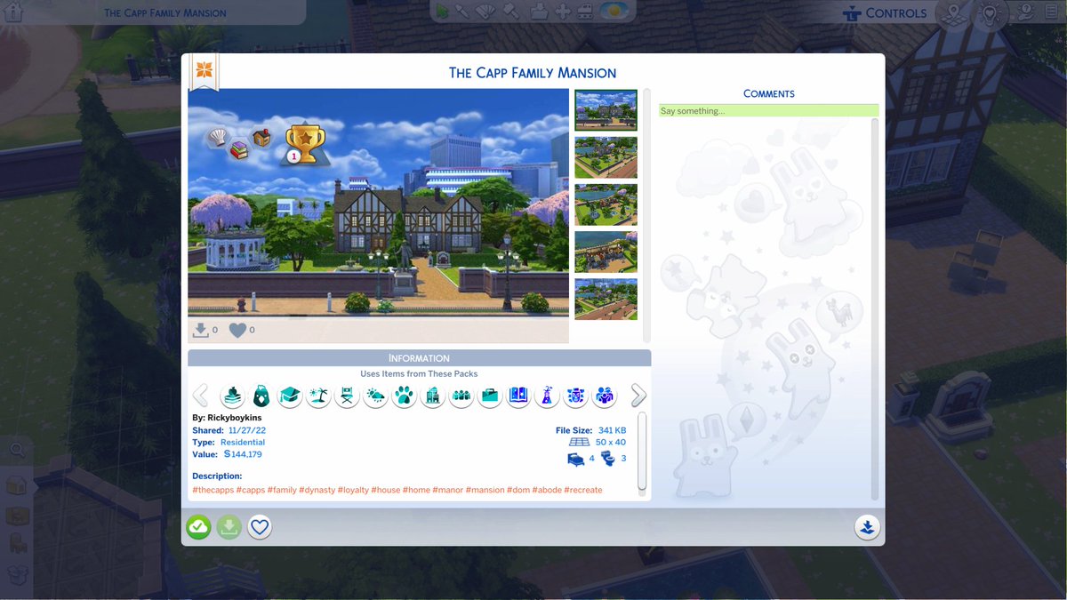 Richard52268932's tweet photo. The Sims 4 gallery, now available, the Capp Family Mansion, from the Sims 2 #thesims2 #TheSims4 #thesims4gallery #XboxShare #POLSKA #ContentCreator #maxis https://t.co/f5dhF6srNw