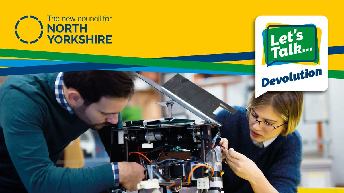 NorthYorksHCP's tweet photo. Let’s Talk Devolution! Find out more about devolution and what it could mean for you.

Fill in the York and North Yorkshire devolutions survey before 16 December 2022 and encourage your friends and family to do the same.

Go to https://t.co/mlVXYuGA1g for further information. https://t.co/vCC6oVbAGG
