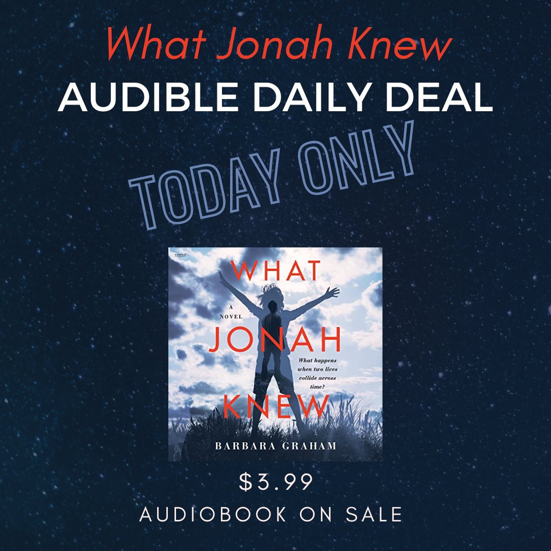 The audiobook of What Jonah Knew, brilliantly narrated by @JaneOppenheimerr and <a href="/KirbyHeyborne/">Kirby Heyborne</a>, is only $3.99 today! This <a href="/audible/">Mark Kelso</a> Daily Deal is available to both audible members and non-members.

Find it on Audible.com or Amazon: audible.com/pd/What-Jonah-…
