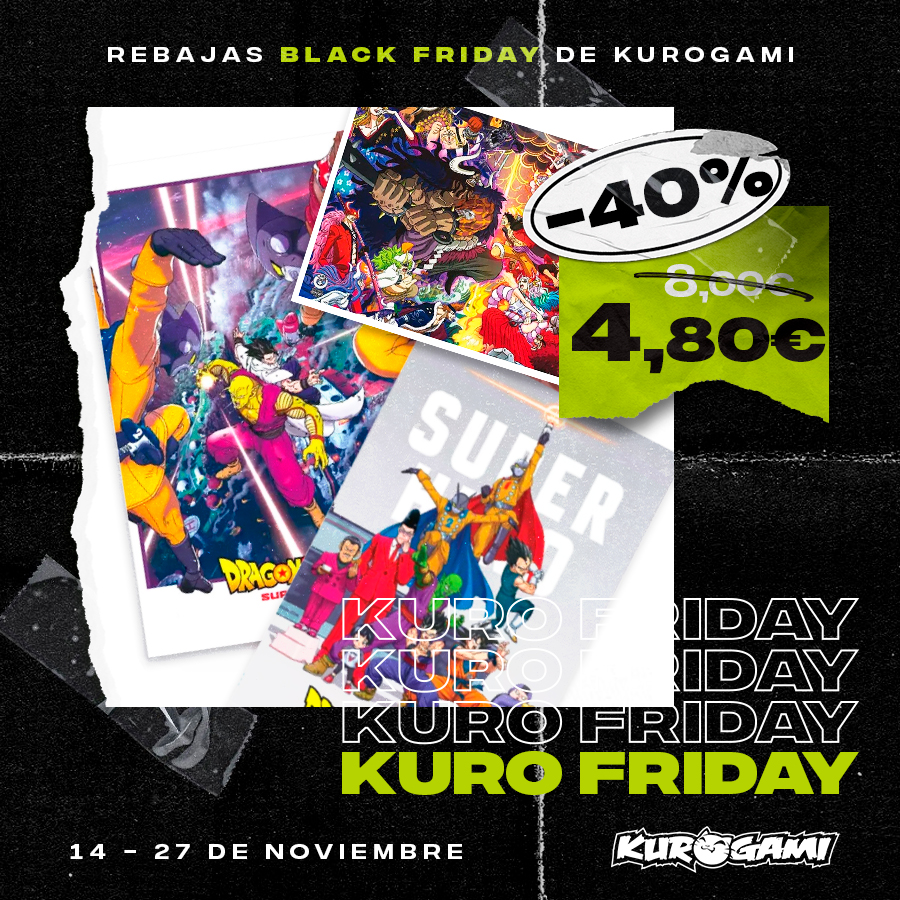Kurogamicom's tweet photo. 🖼️ ¡Aprovecha este #BlackFriday para decorar!
💟 Llena tus paredes con los posters más frikis de licencias como One Piece, Kimetsu no Yaiba o Dragon Ball gracias a #Abystyle y #GBEye con un brutal 40% de descuento
🤩 Aprovecha las mejores rebajas en https://t.co/OJzwjYJVhP https://t.co/N2u3STAgqy