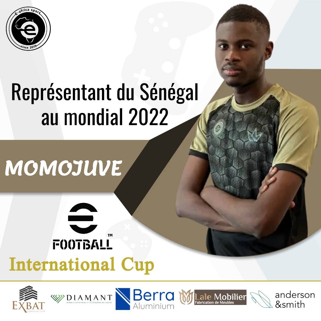 EafricaG's tweet photo. [#Internationalcup] 
@HadyJuve, le représentant du #Senegal🇸🇳 est officiellement qualifié pour la coupe du monde 2022 sur @play_eFootball. 
Le N°01 Africain et 4ème mondial devra affronter l'#Indonésie et la #Belgique en phase de groupe lors des worlds finals
#eSports #kebetu https://t.co/vTzPvKRoVh