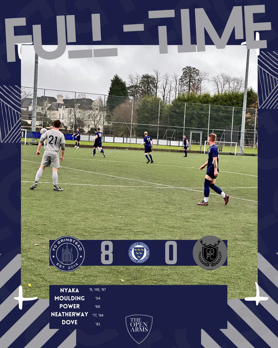 FCGrinstead's tweet image. Full Time @ The Sports Club 

Big win at home today taking us into the second round of the Sussex Sunday Trophy! 

#UTFCG