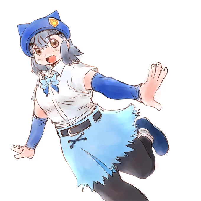 けものフレンズ3の新シーズンから登場したヒカリちゃん落書きです久しぶりに線画からデジタルで描きましたこんな大変な作業、みんな良くやるね!w#けものフレンズ #けもフレ3 