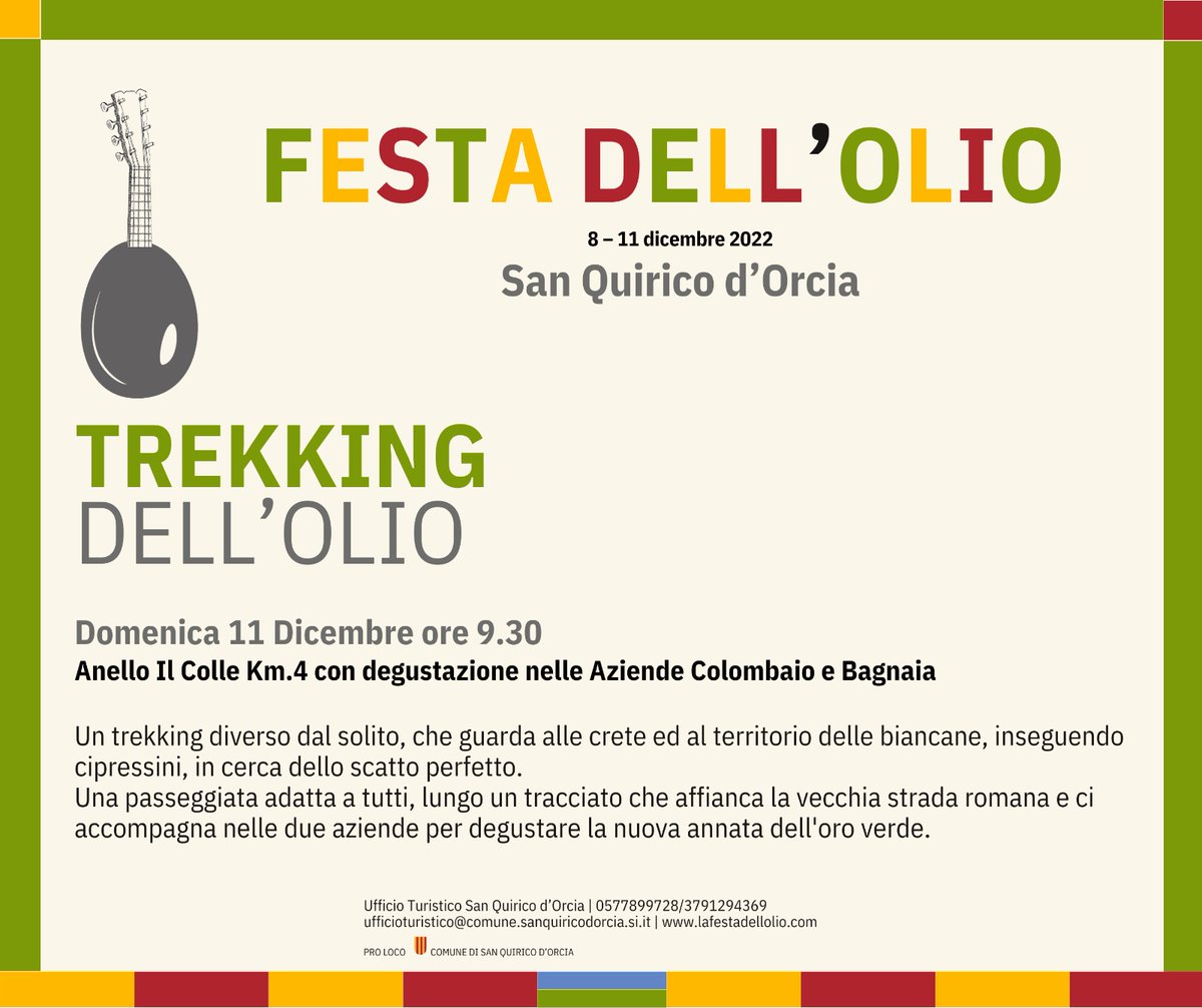 visitsanquirico's tweet photo. Per sentieri e lungo la Via Francigena, a passo di trekking! 🥾🥾
Con Anna, Fiamma e Valentina alla scoperta di paesaggi unici e degustazioni da non perdere
https://t.co/YYaFyzd770 #festadellolio2022 #visitsanquiricodorcia #trekking https://t.co/6V0jrGxXqY