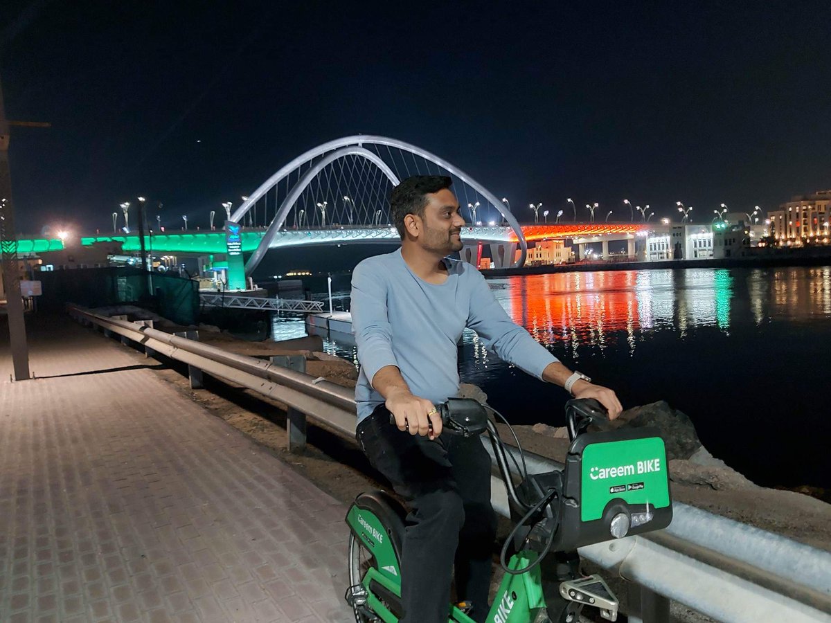 patelgeet1's tweet photo. Cycling mood with @CareemUAE and @careem 

#cyclingcoach #cycling #careem #Dubai #dubailife #DubaiBling https://t.co/lVrelJT2vt