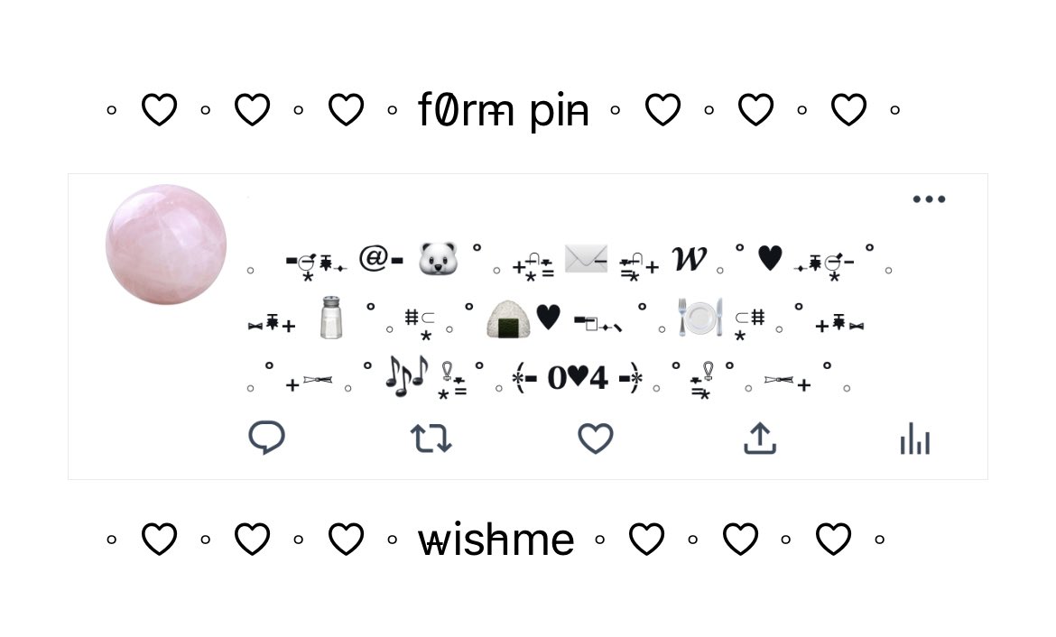 𐬹. { #ฟรีf0rm } 🏤♡︎ สามารถแก้ไขได้แค่ชื่อเมจ อิโมจิ และปีเกิดได้เท่านั้นนะค้าบ ✖️ ห้ามแก้ไขซิมโบลน้า ✖️ ฟอร์มอยู่ใต้เมนชั่นคับ 🐰💬
ใช้แล้วแทกมาอวดเค้าได้คับป๋ม !̶  .𐬹