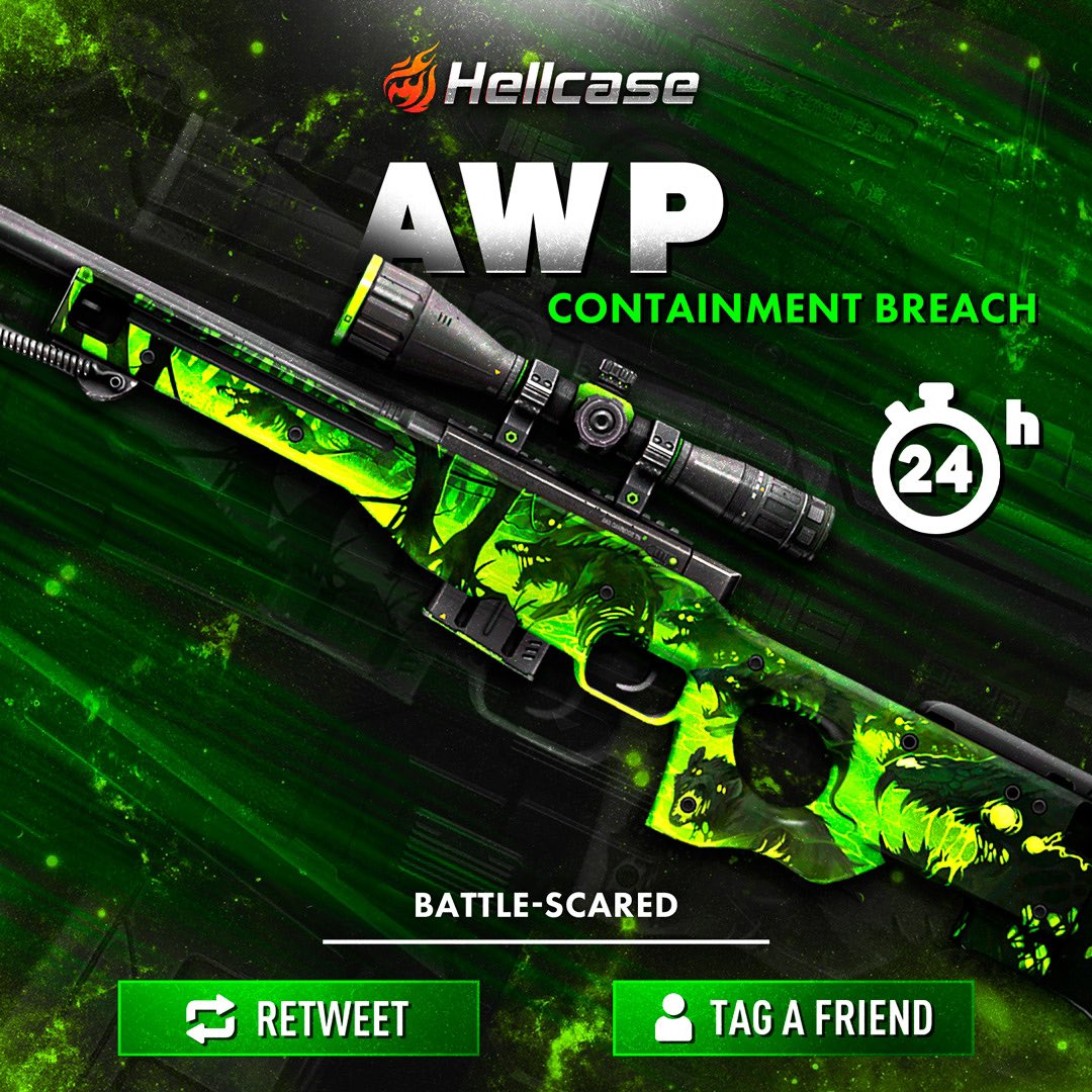 hellcase's tweet photo. 🎁 FAST GIVEAWAY 🏁

👇 Tag The Best Friend &amp; Like
🚀 Follow us
🔥 Retweet this post
😎 The last winner was @Ka1ozin_ 

#hellcase #csgo #csgoskin #csgoskins #csgoskinsgiveaway #csgocases #csgocase #hellcasegiveaway #csgoskinsfree #csgoskinsgiveaway https://t.co/btrWkErQWS