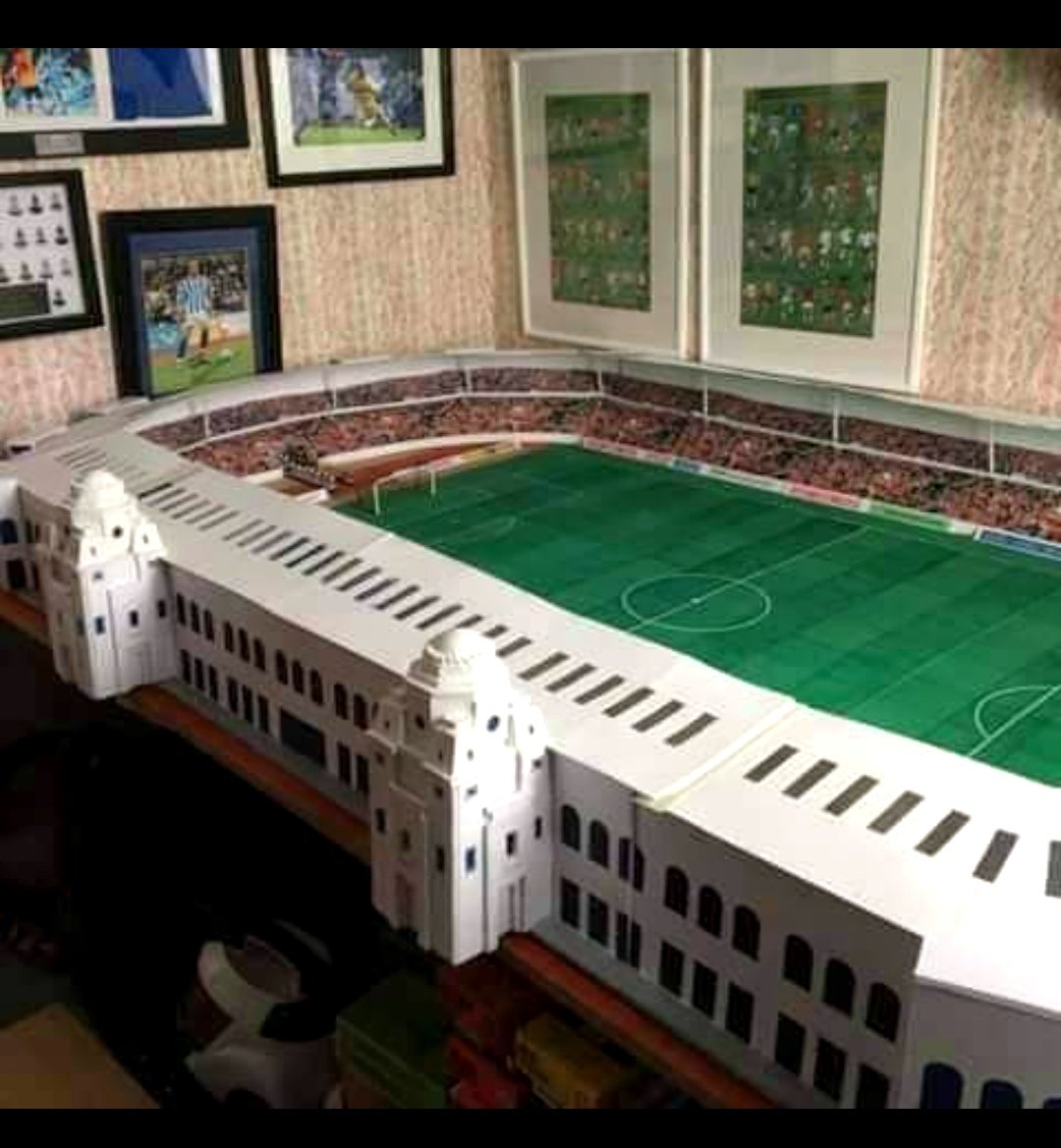 hewesy7's tweet photo. Someone's old Wembley stadium subbuteo design ⚽ https://t.co/7eZ3kIMN7W