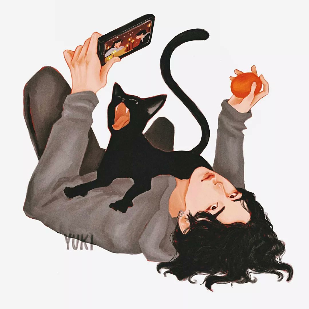 artmy_yuki's tweet photo. a cat dad 🐱

#btsfanart #YOONGI #yoongifanart @BTS_twt https://t.co/mvgaVHZ83U