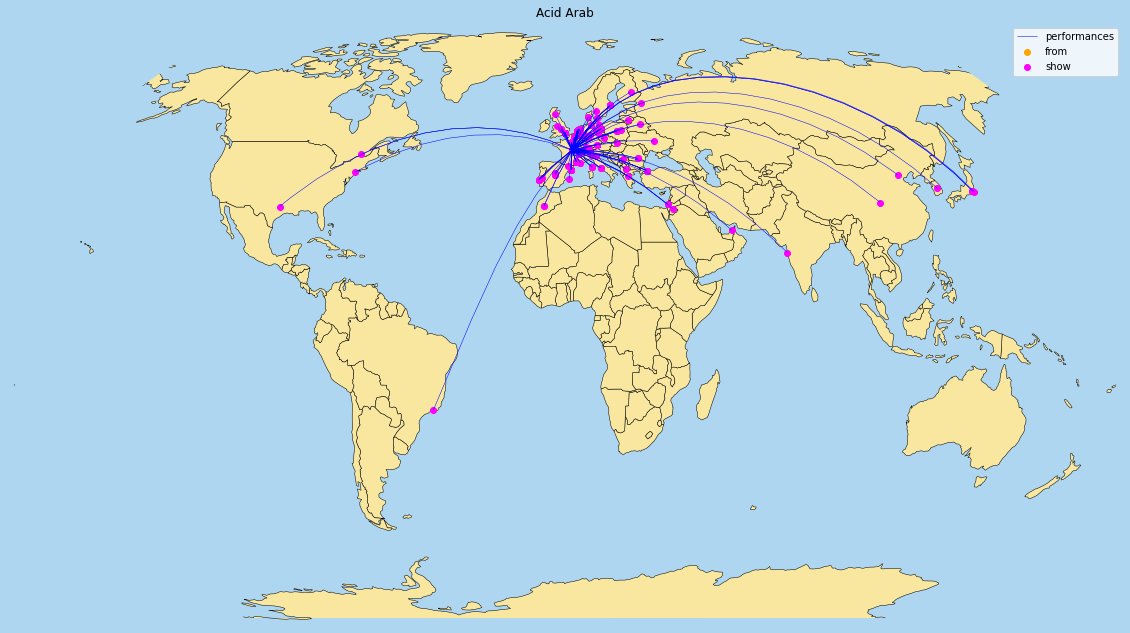 sameer_enigma's tweet photo. Day 27

Today's theme is Music. I got the data of top 1000 DJ's who performed at various places. For this, I am just showing the network map of 2 of 1000 DJ's with all the places they had performed.

Data sources
- https://t.co/jsGmKWhjYu

#30DayMapChallenge #geopandas #python https://t.co/aqYbUIdPo8