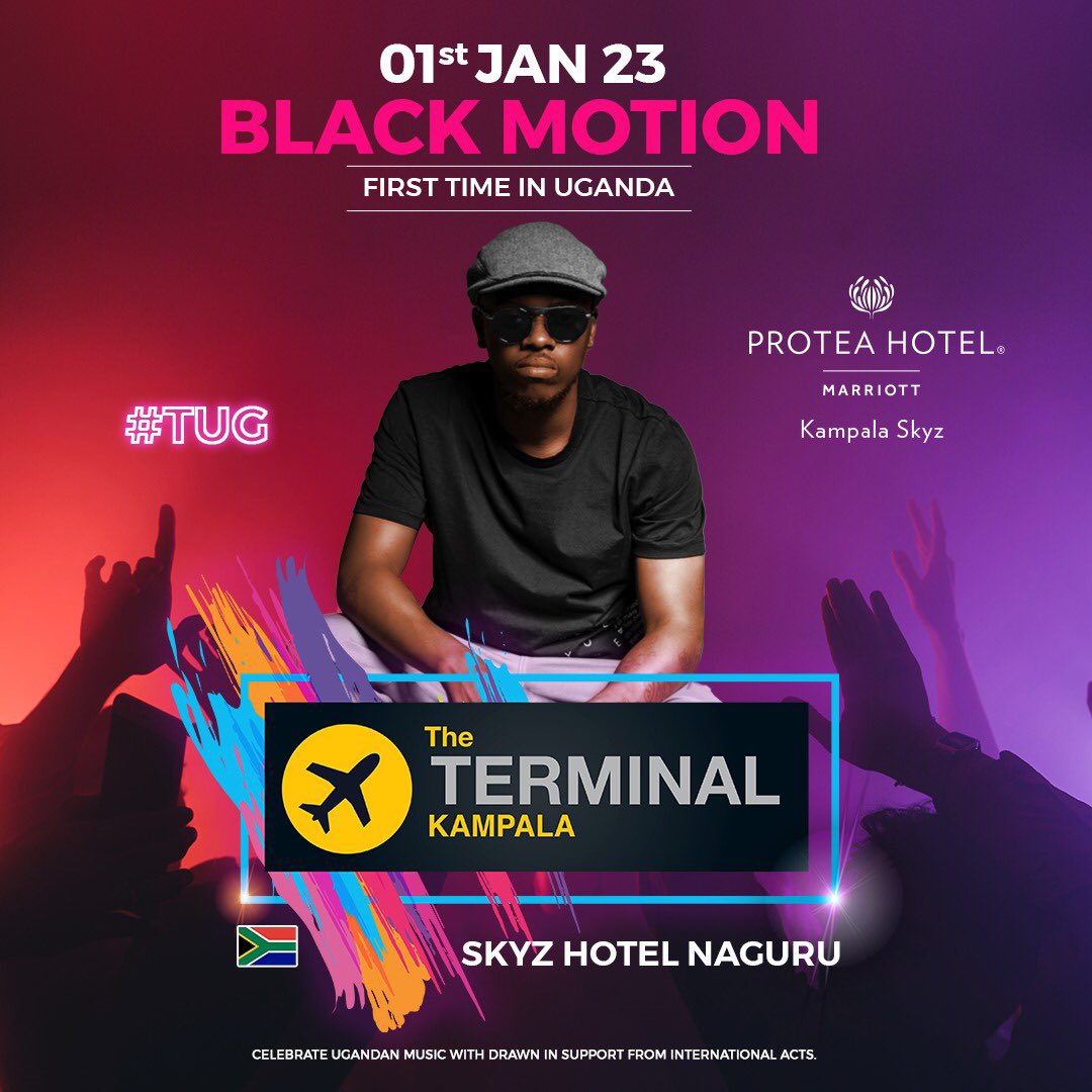 MaamaKampala21's tweet photo. First time in Uganda Black Motion will be at Skyz hotel for the #TerminalWeekendFestival
Get your early bird ticket via https://t.co/x6P8Xio0vL
#TUG #TerminalKampala https://t.co/NvPCsdUVaU
