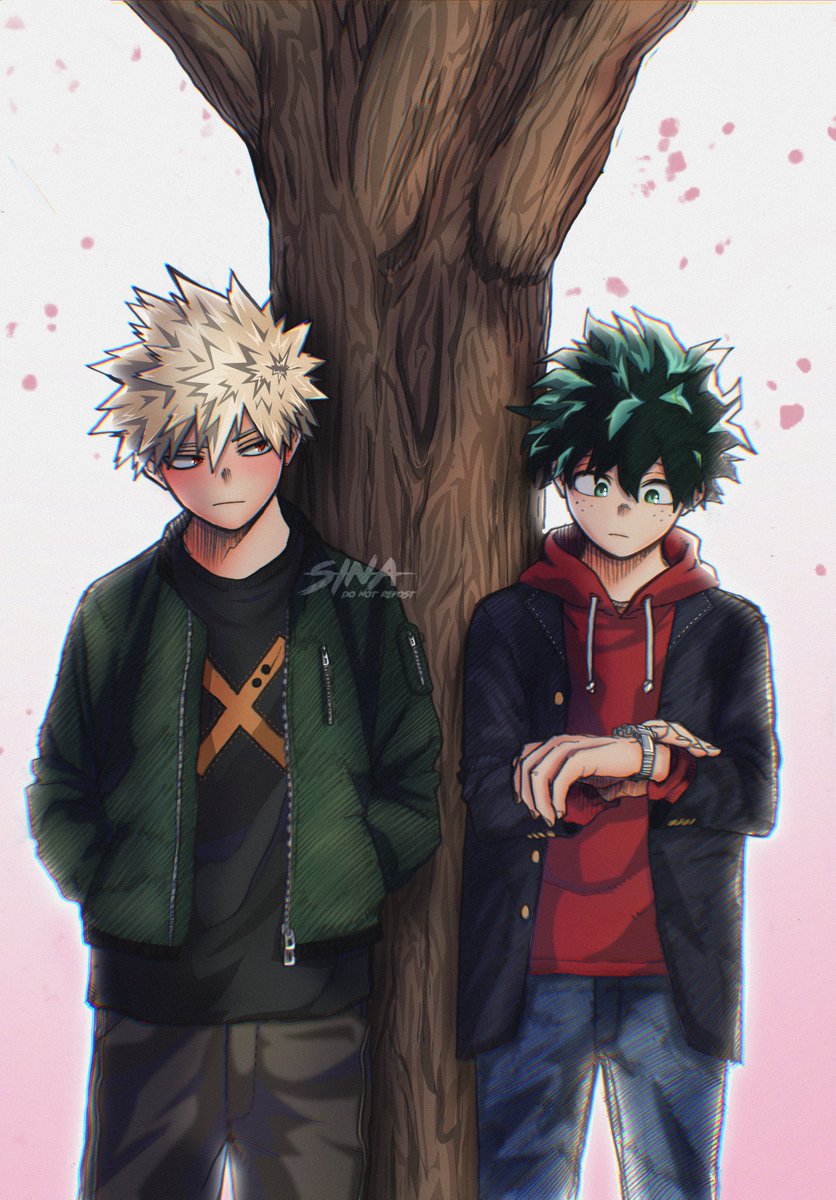 lostsouldan's tweet image. here's my contribution to the colouring of the sketch 🥰

#bkdk #mha