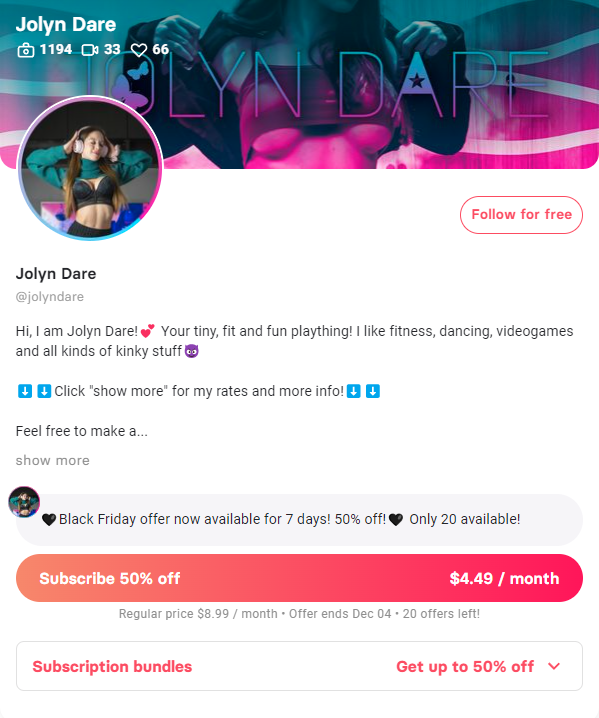 jolyndare's tweet photo. 🖤🖤Black friday offer now available on my Fanvue for the first 20 subscribers! 50% off!🖤🖤
#promotion #promo #PromoVIP #sex #boobs #body #gorgeous #lingerie #ass #fanvue #sexy #jolyndare #blackfriday #sale #blackfridaysale #fakeboobs https://t.co/LwKN5ZTZV8